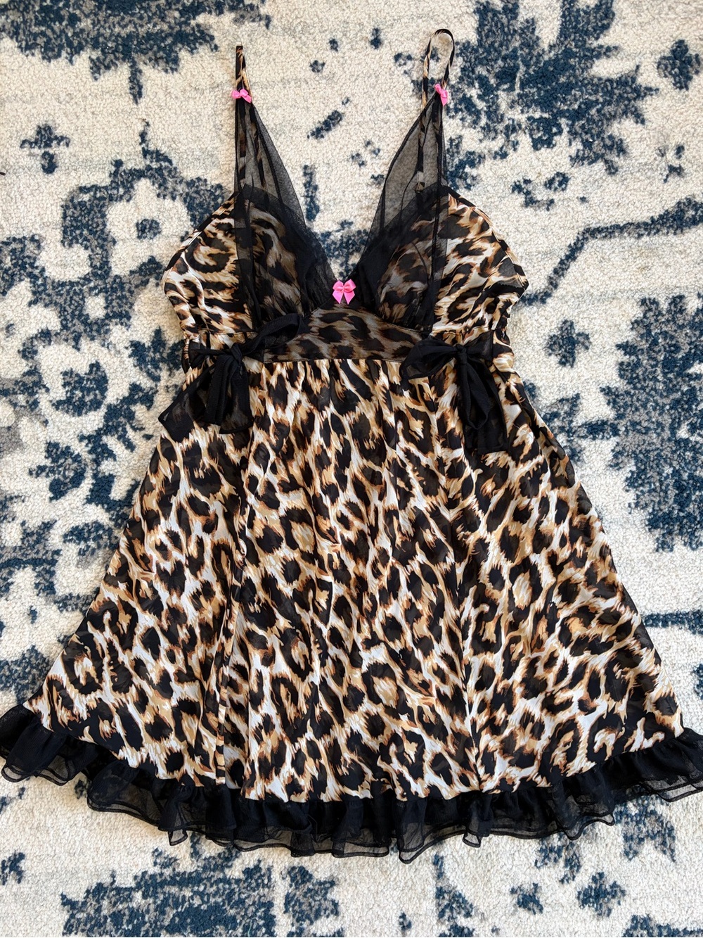 Betsy Johnson Animal Print Slip Dress MEDIUM